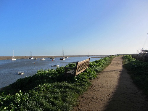 Norfolk Coast Path heading East towards Stiffkey