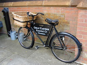 The old bicycle at Wolferton Station