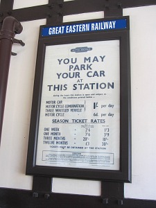 Wolferton station notice memorabilia