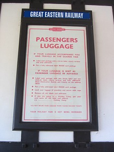 The Luggage Notice at the Royal Station