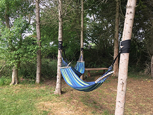 Hammocks at The Woodland Boat